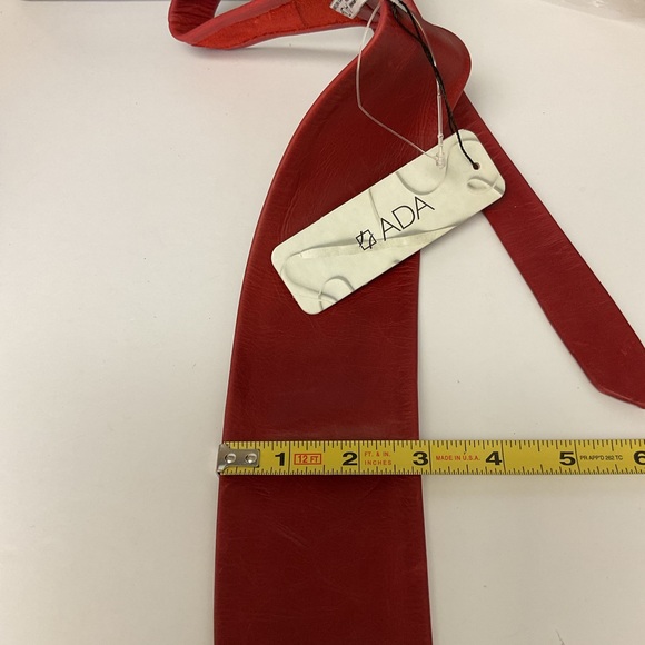 ADA RED LEATHER WRAP BELT OS NWT main image 9